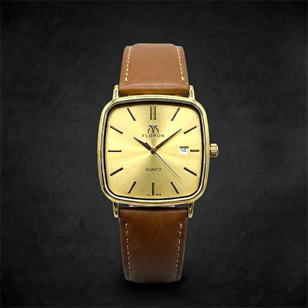 Vibepage Modern Cushion Executive – Rounded-Square Minimalist Watch