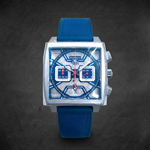 Vibepage Square Skeleton Chrono Racing Edition – Bold Open-Work Motorsport Watch
