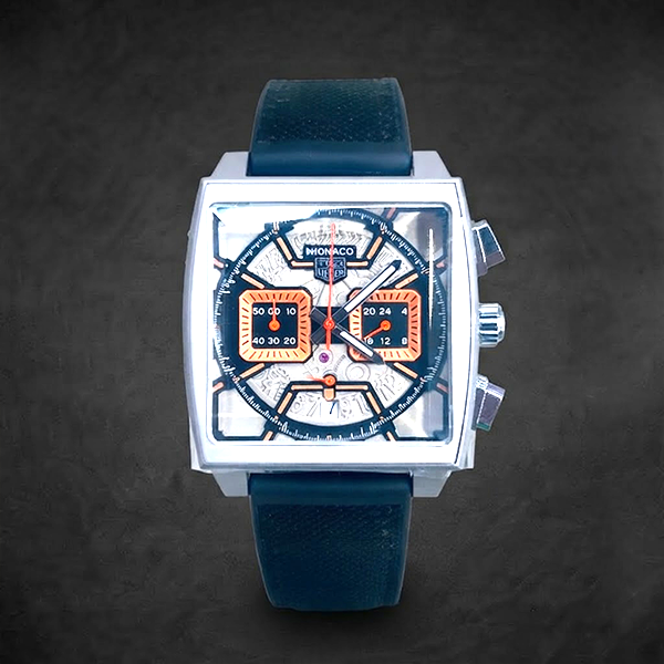 Vibepage Square Skeleton Chrono Racing Edition – Bold Open-Work Motorsport Watch