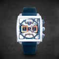 Vibepage Square Skeleton Chrono Racing Edition – Bold Open-Work Motorsport Watch