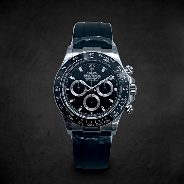Vibepage Royal Octagon Gem Chrono – Gem-Set Bezel Luxury Chronograph Watch