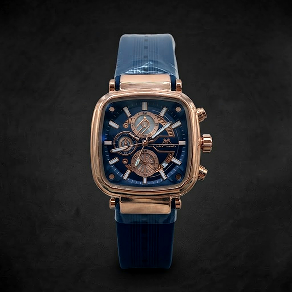 Vibepage Square Cushion Chrono – Rounded Square Case Chronograph Watch