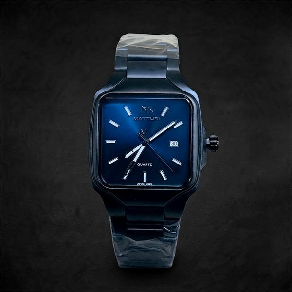 Vibepage Modern Cushion Executive – Rounded-Square Minimalist Watch