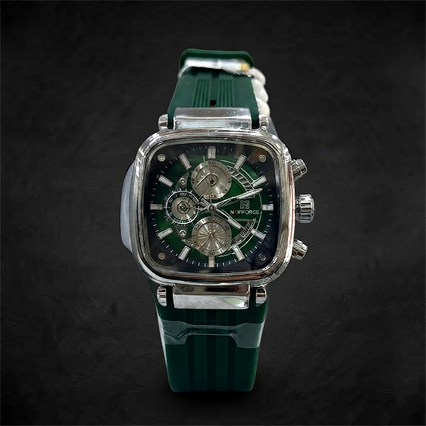 Vibepage Square Industrial Multi-Eye Chrono – Bold Geometric Sport Chronograph Watch