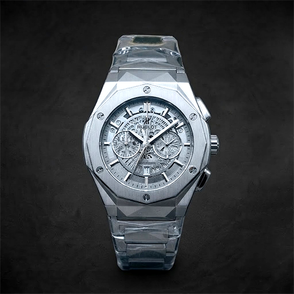 Vibepage Geometric Sculpted Chrono – Multi-Faceted Architectural Chronograph Watch