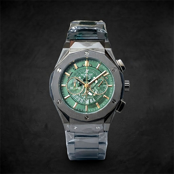 Vibepage Geometric Sculpted Chrono – Multi-Faceted Architectural Chronograph Watch