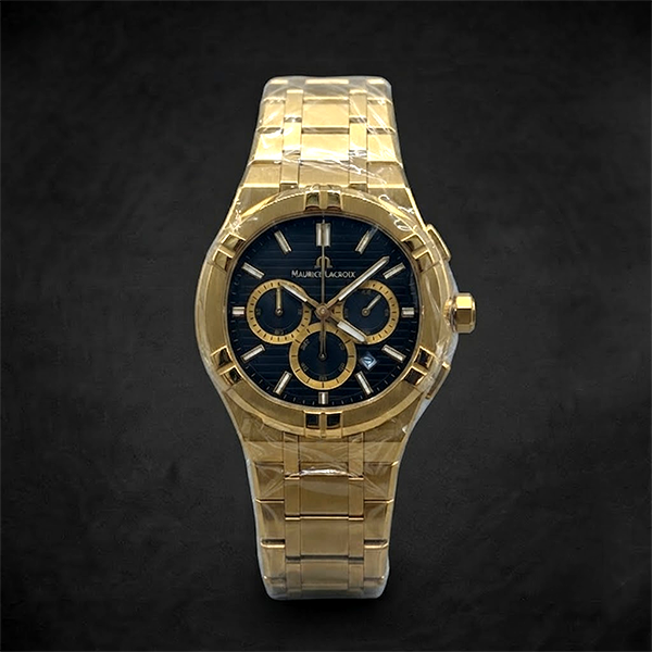 Vibepage Royal Octagon Gem Chrono – Gem-Set Bezel Luxury Chronograph Watch
