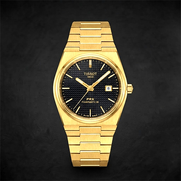 Vibepage Integrated Retro Executive – Classic Tonneau Case Watch with Integrated Link Bracelet