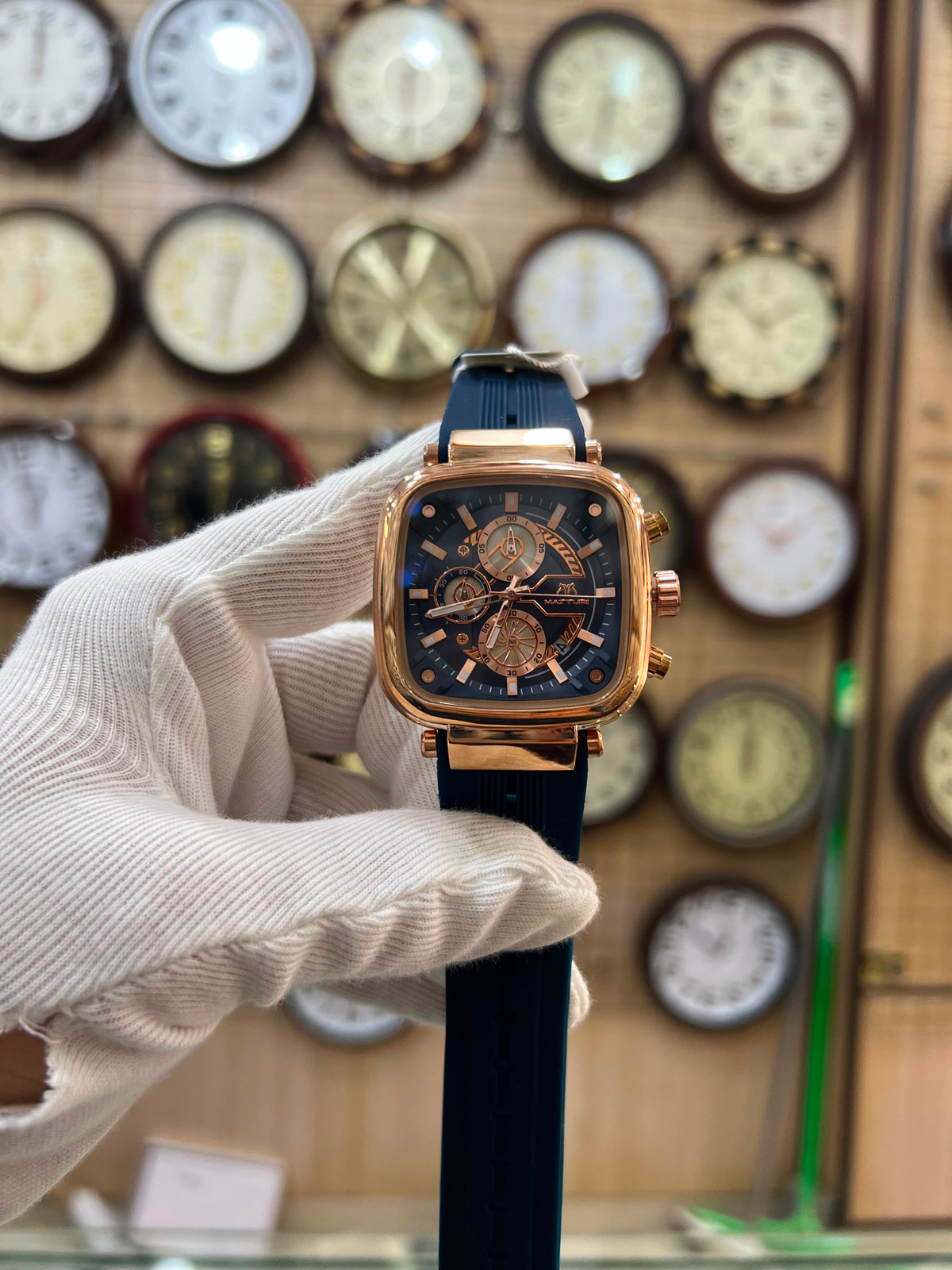 Vibepage Square Cushion Chrono – Rounded Square Case Chronograph Watch