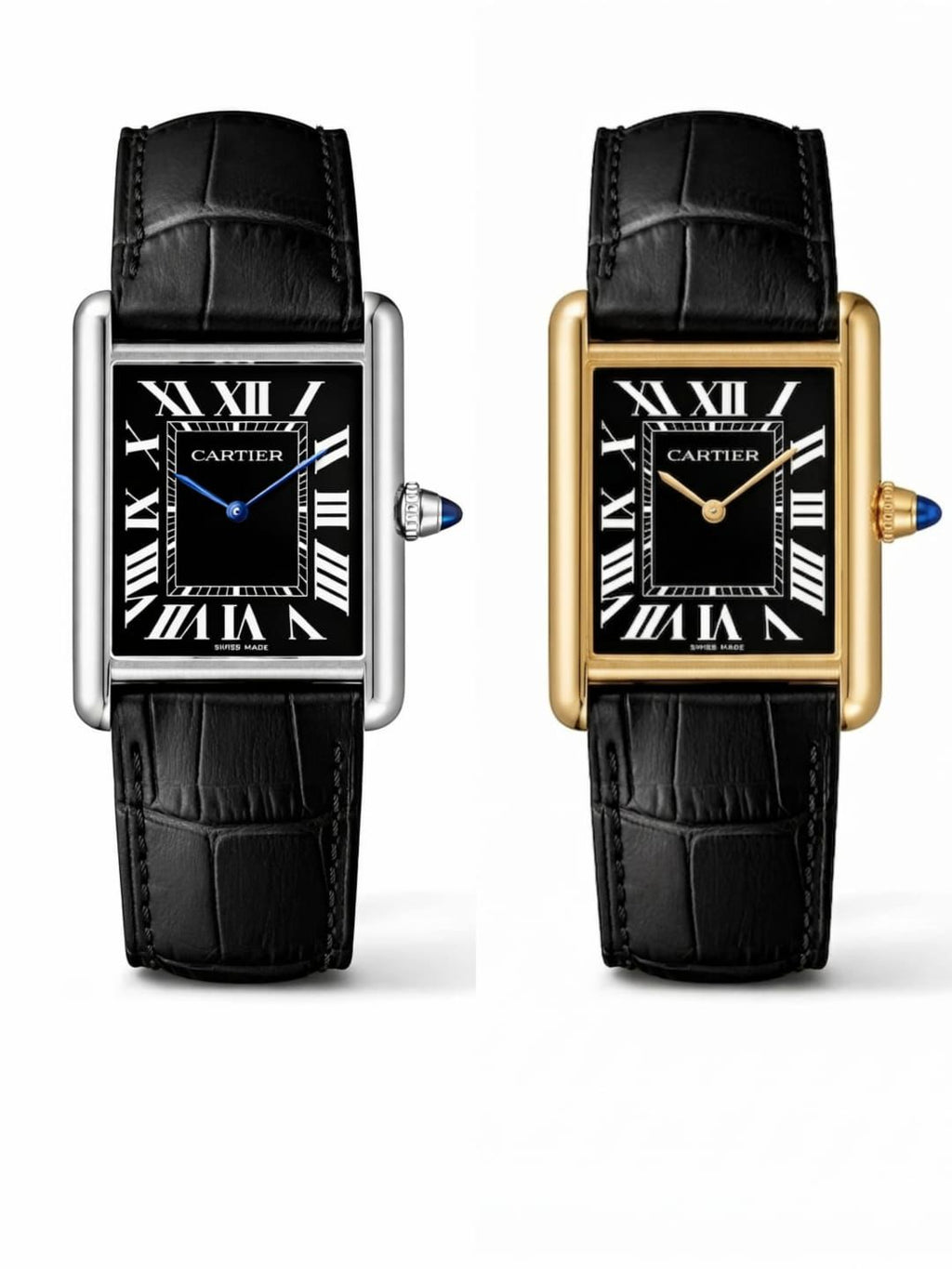 Vibepage Tank Heritage Black Dial Rectangular Leather Edition – Vintage Tank Watch