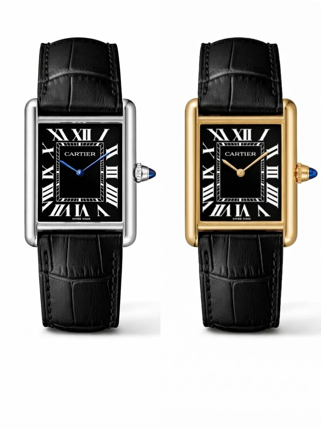 Vibepage Tank Heritage Black Dial Rectangular Leather Edition – Vintage Tank Watch