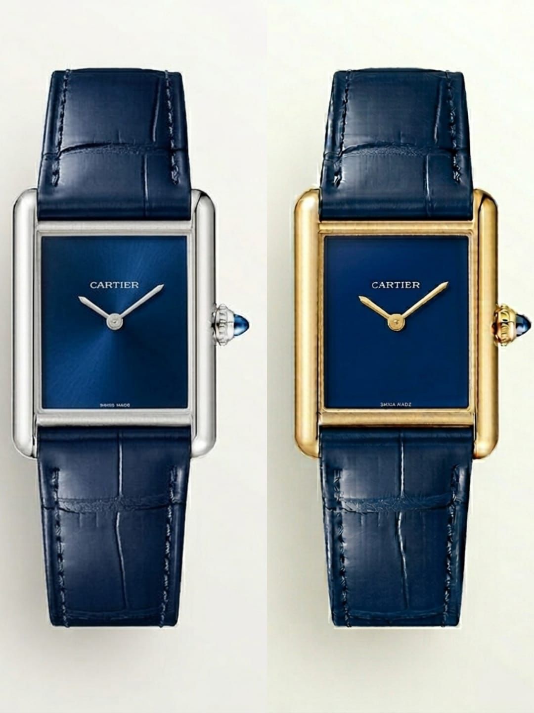 Vibepage Tank Must Minimalist Pure Black Dial Rectangular Leather Edition – simplistic Tank Watch